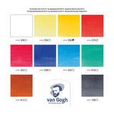 Bruynzeel van gogh aquarelverf set met 10 kleuren in tubes van 10ml - afbeelding 3