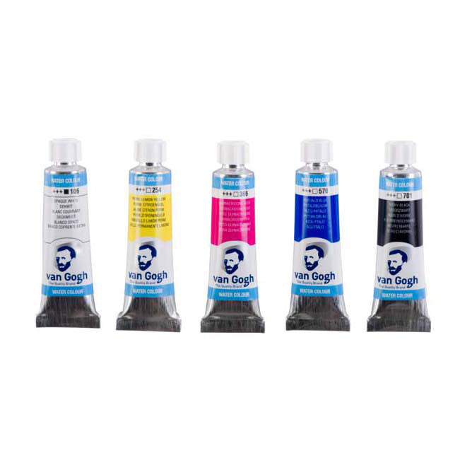 Bruynzeel van gogh aquarelverf primaire mengset, 5x10ml tubes