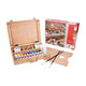 Van gogh acrylverf in kist basic met 10 kleuren in tubes van 40 ml + accessoires
