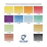Bruynzeel van gogh starterset aquarelpotloden met 12 kleuren - afbeelding 2