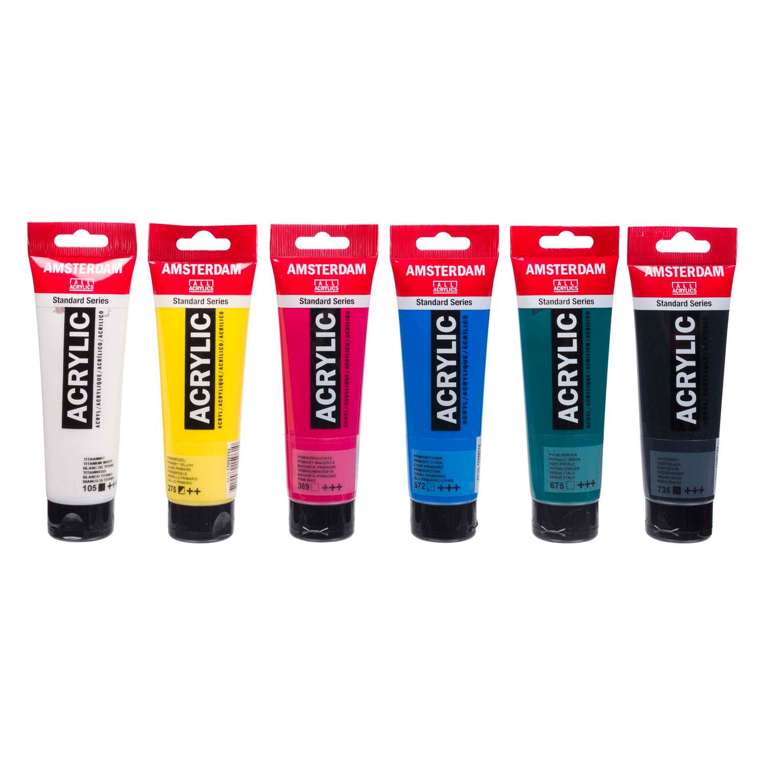 Amsterdam standard series acrylverf educatie set | 6 x 120 ml
