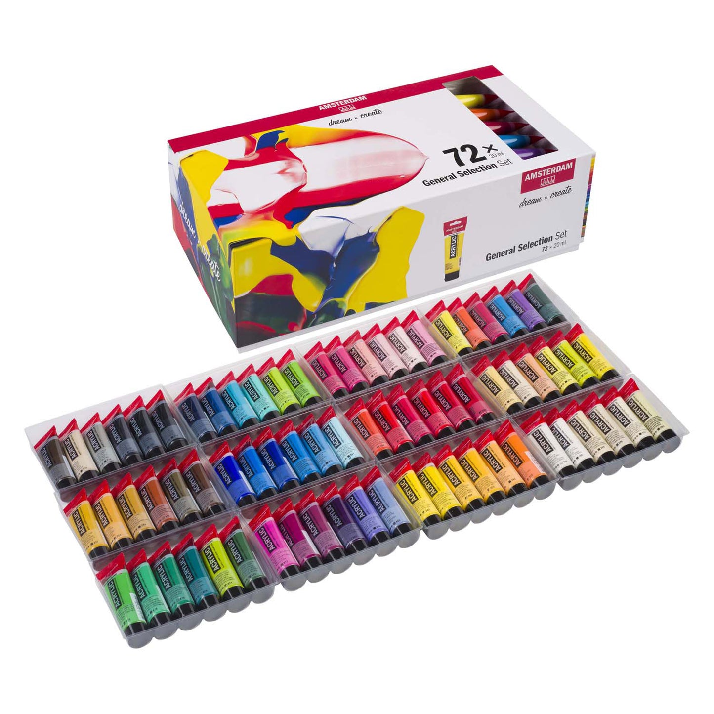 Amsterdam standard series acrylverf algemene selectie set | 72 × 20 ml