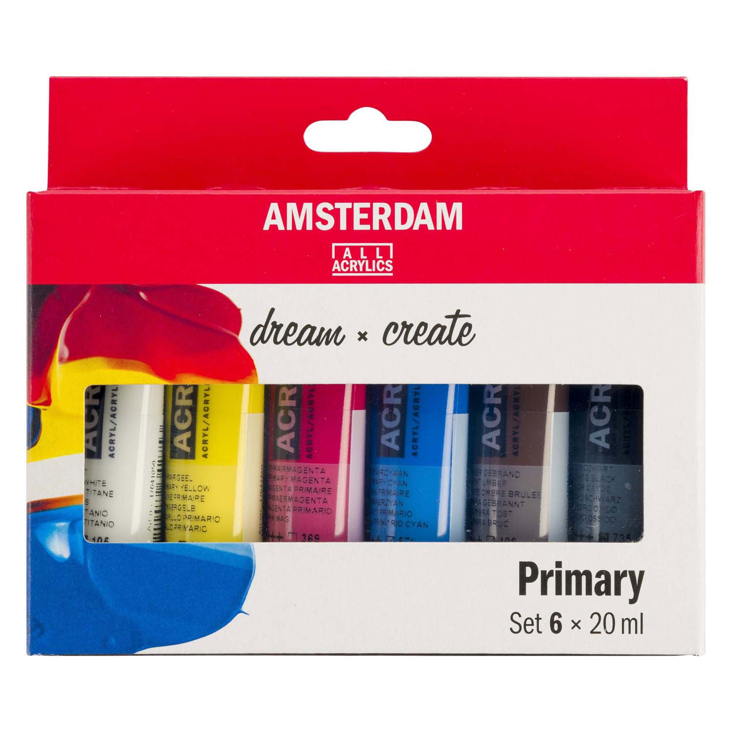 Amsterdam standard series acrylverf primaire set | 6 × 20 ml