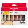 Amsterdam standard series acrylverf metallic set | 6 × 20 ml
