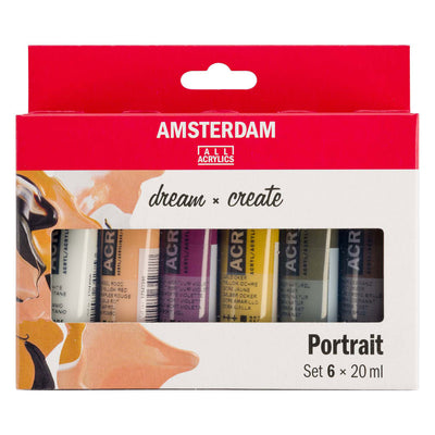 Amsterdam standard series acrylverf portret set 20ml, 6dlg.