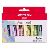 Amsterdam standard series acrylverf pastel set | 6 x 20 ml - afbeelding 2