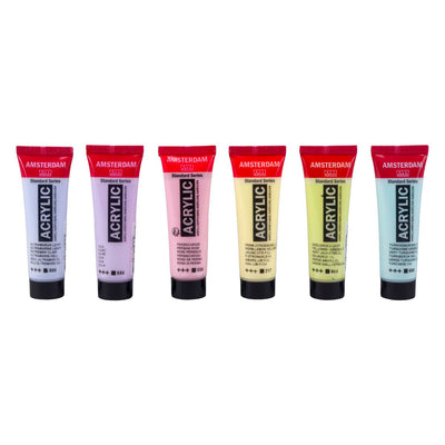 Amsterdam standard series acrylverf pastel set 20ml, 6dlg.
