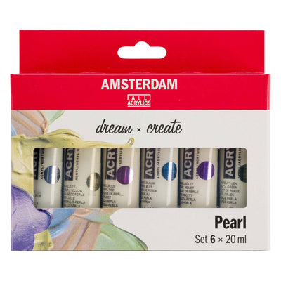 Amsterdam standard series acrylverf parelmoer set | 6 × 20 ml