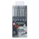 Sakura koi coloring brush pen set urban | 6 kleuren