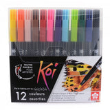 Sakura koi coloring brush pen set | 12 kleuren - afbeelding 1