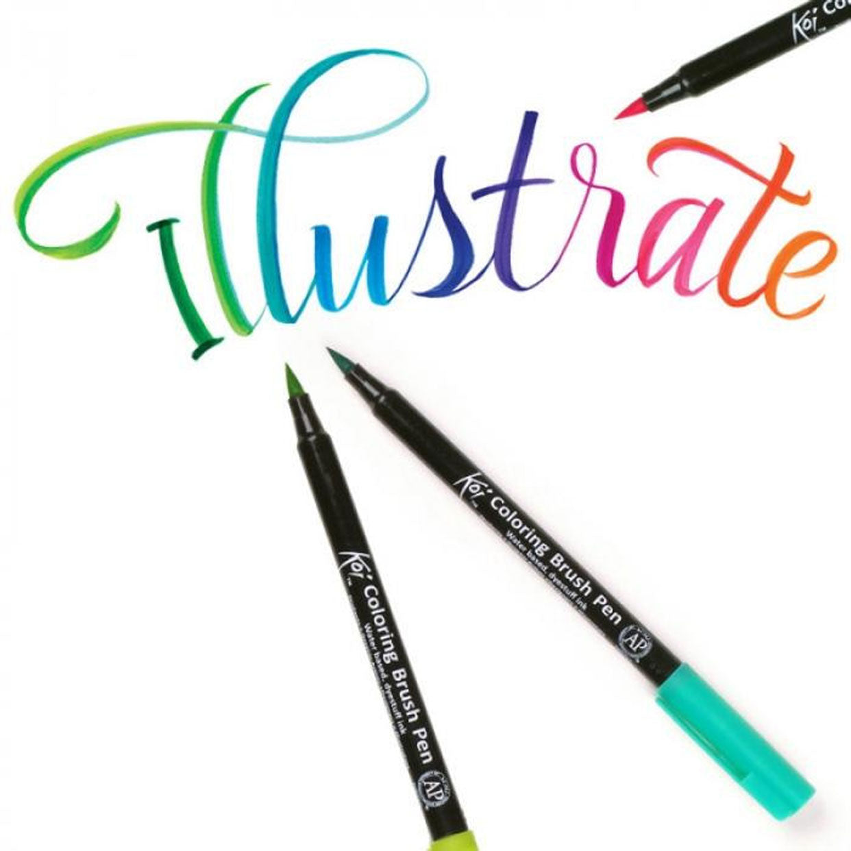 Sakura koi coloring brush pen set | 12 kleuren