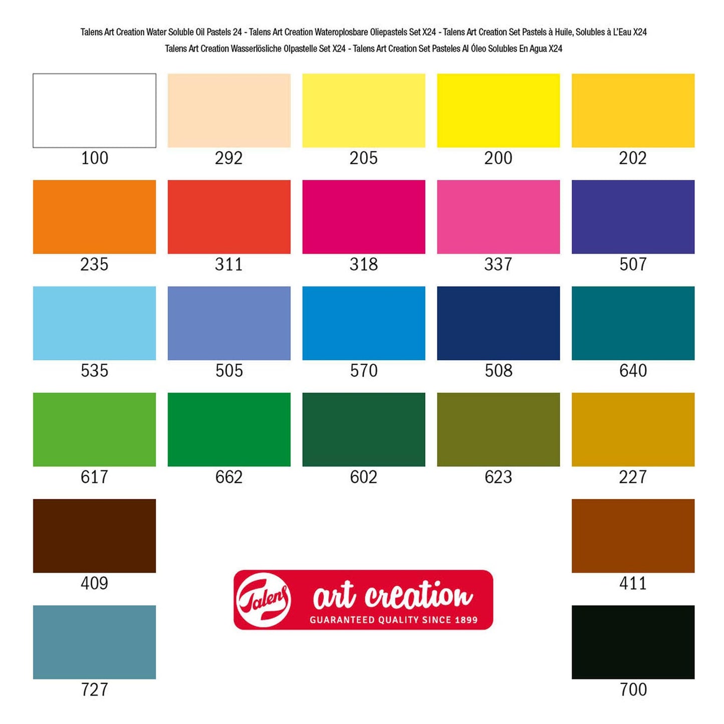 Talens art creation wateroplosbare oliepastels, 24st.