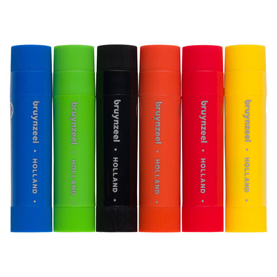 Bruynzeel plakkaatverf sticks set basic | 6 kleuren