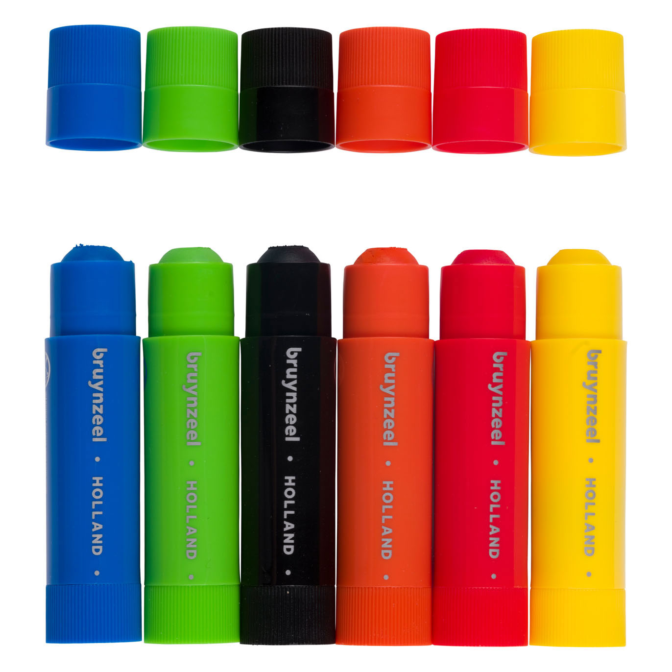 Bruynzeel plakkaatverf sticks set basic | 6 kleuren