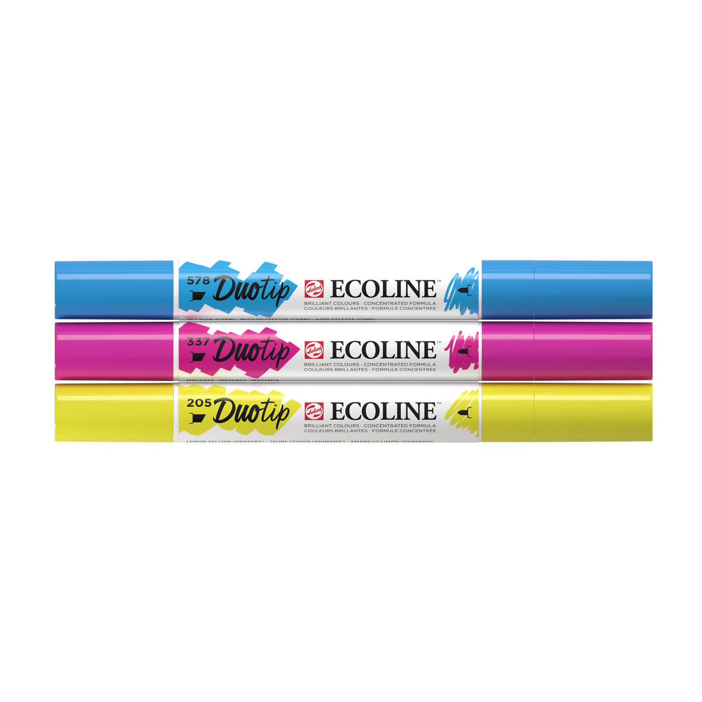 Talens ecoline duotip markers primaire set, 3dlg.