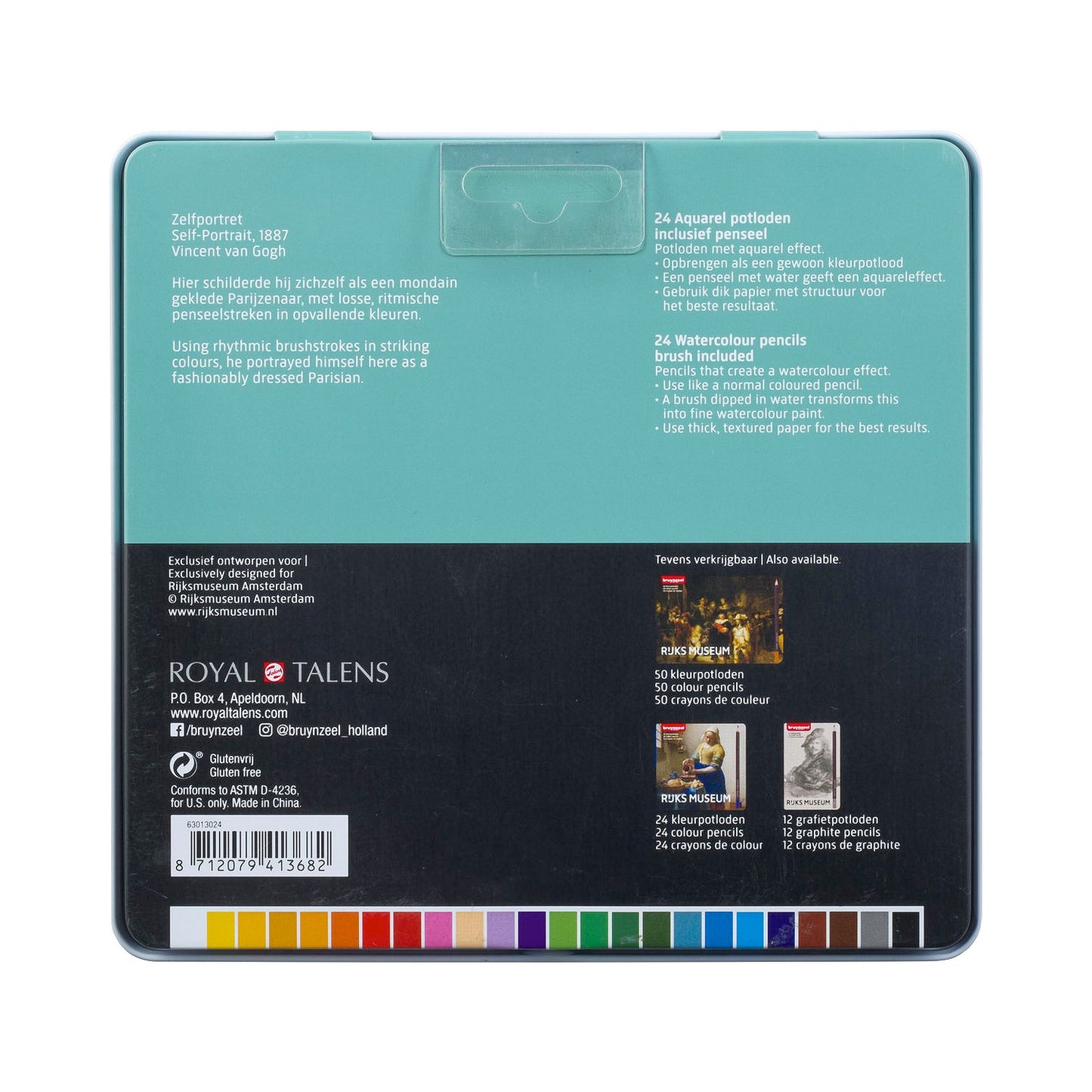 Bruynzeel rijksmuseum aquarelpotloden, 24st.