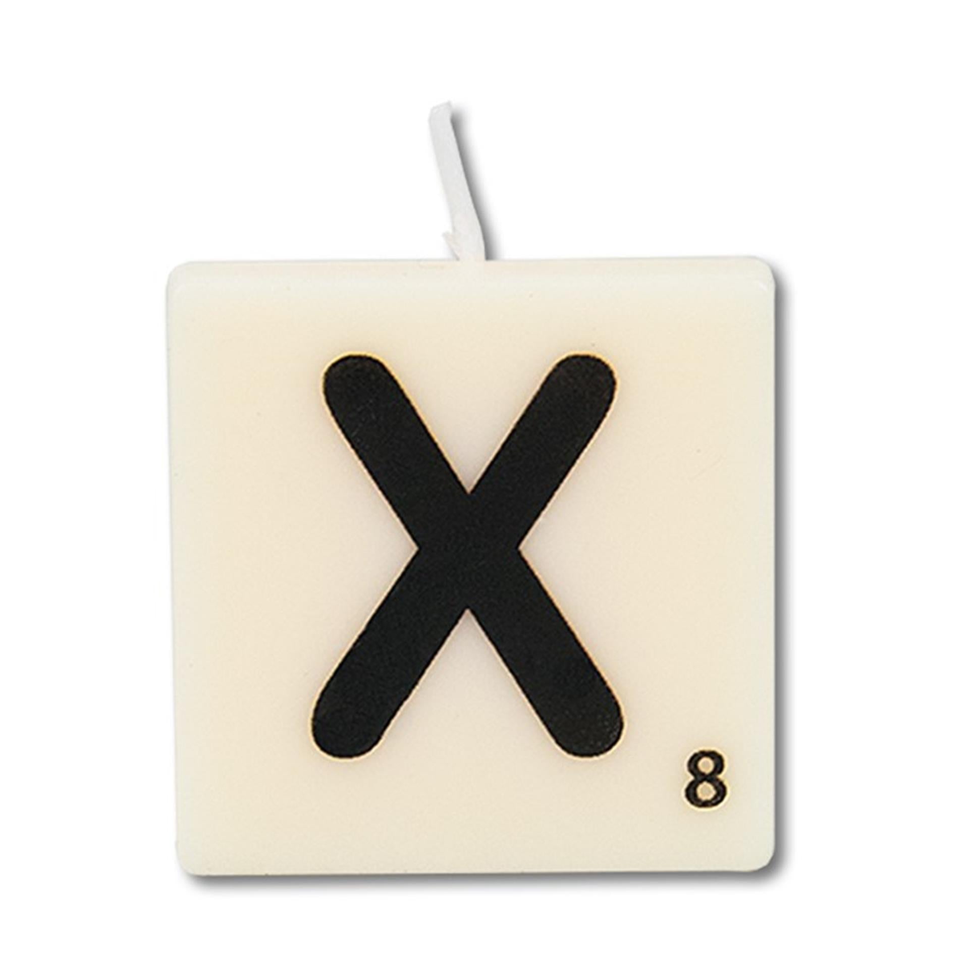 Paperdreams letter kaarsje letter x, set van 4