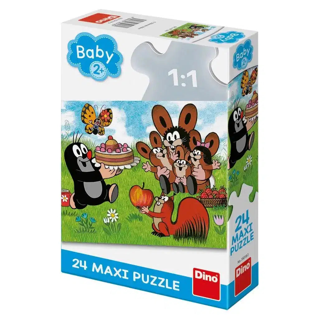 puzzel baby: vloerpuzzel molletje is jarig 24 maxi stukjes