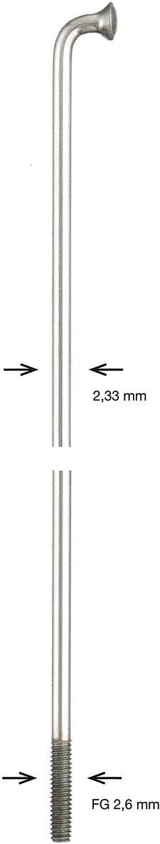 Alpina spaak spoke zinc 2,34x294 mm