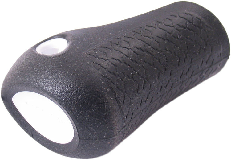Gazelle handvat dop links basis 88 mm - zwart met witte bies