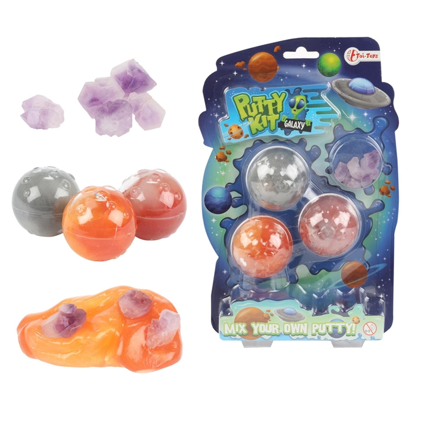 Toi-toys toi toys galaxy putty met kristallen
