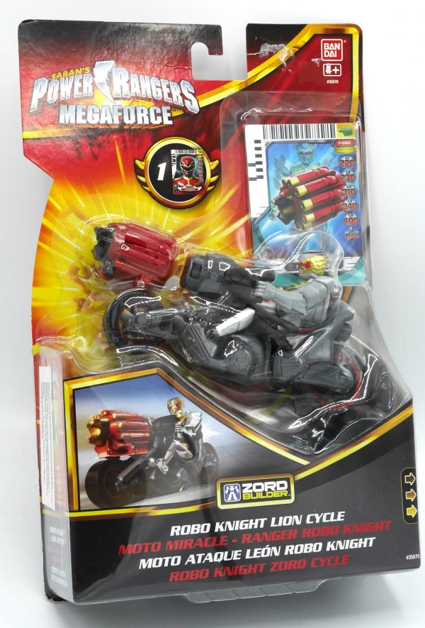 Bandai power rangers robo knight lion cycle