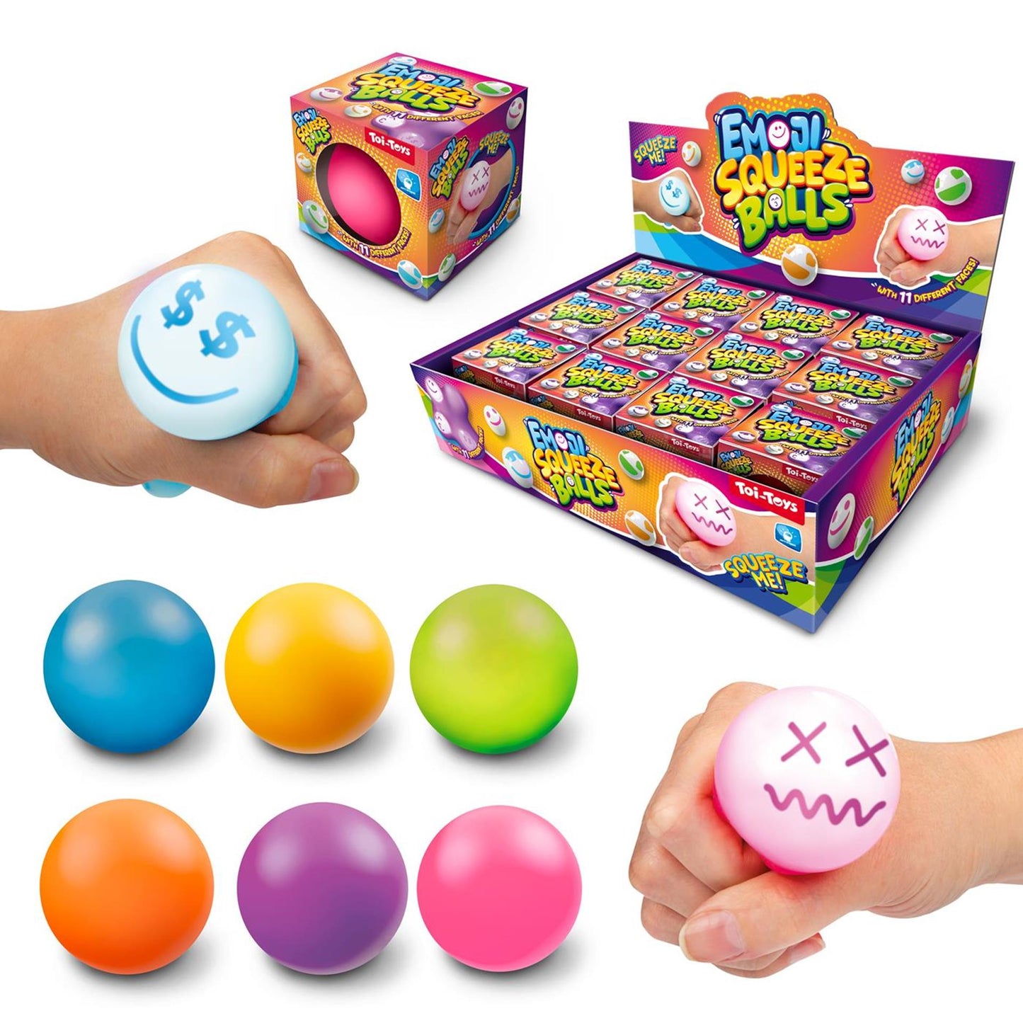 Toi-toys toi toys knijpbal emoji 6cm