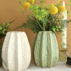 Ideas 4 seasons carambola vaas ã˜11,5 x h.15 cm 2 ass creme groen keramiek
