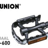 Union pedaal SP-600 aluminium, zwart, 9 16 . hangverpakking