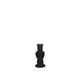 Ideas 4 seasons kandelaar venice velvet flock zwart ø5xh11cm
