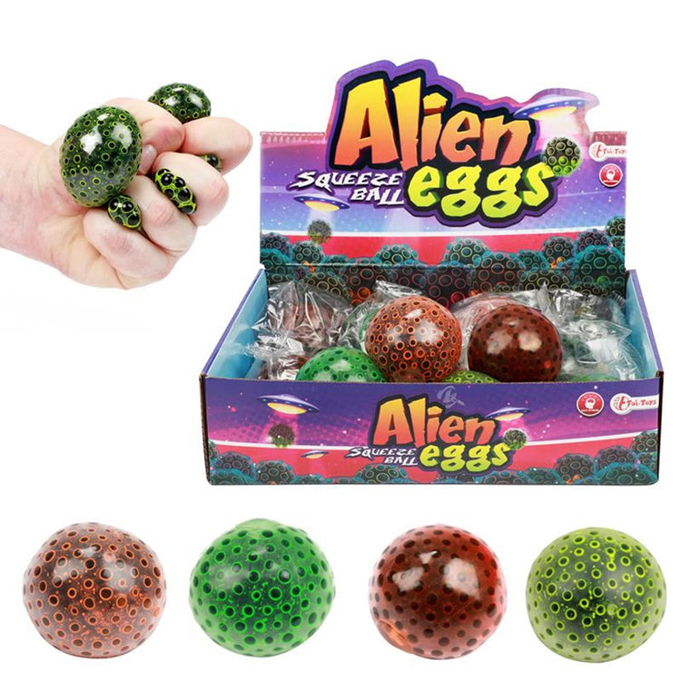 Toi-toys knijpbal alien ei met waterparels