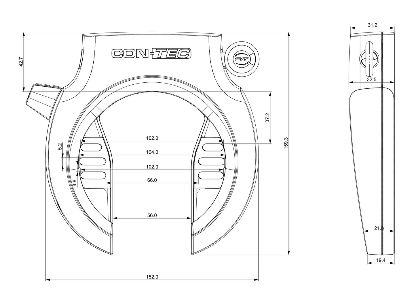 Contec ring- en accuslot set powerloc m ct framelock powerloc ct1 nr blo bos it2.1 oem