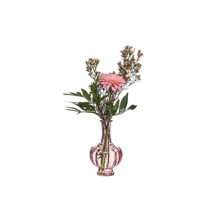 Ideas 4 seasons trevi vaas glas ø9xh15cm licht roze