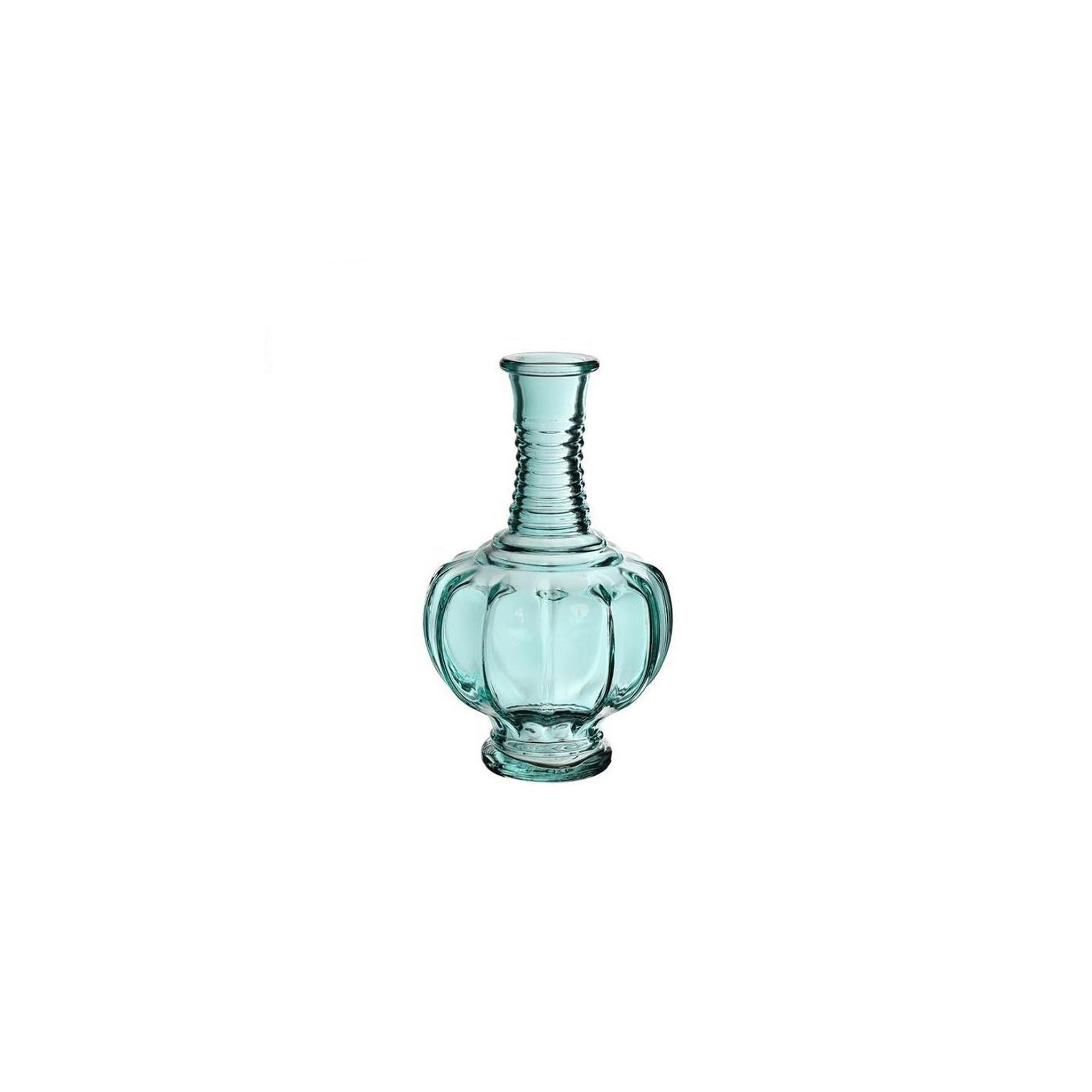 Ideas 4 seasons trevi vaas glas ã˜9xh15cm licht blauw
