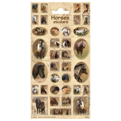 Totum stickervel paarden