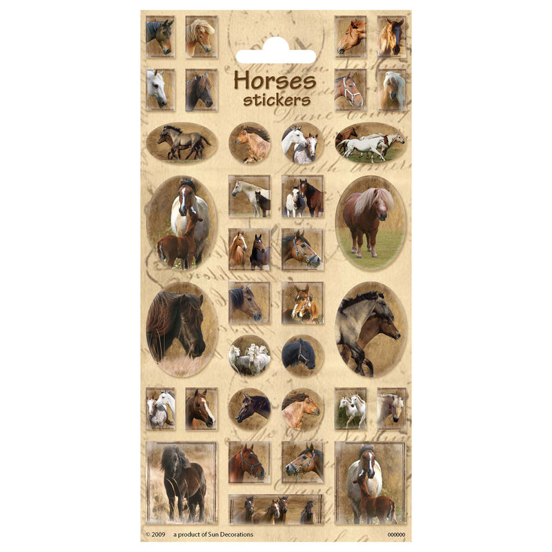 Creative craft group stickervel paarden