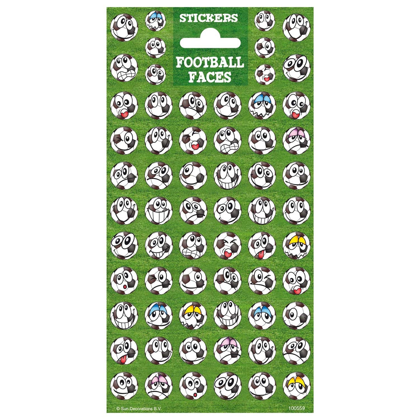 Creative craft group stickervel twinkle - voetbal gezichten