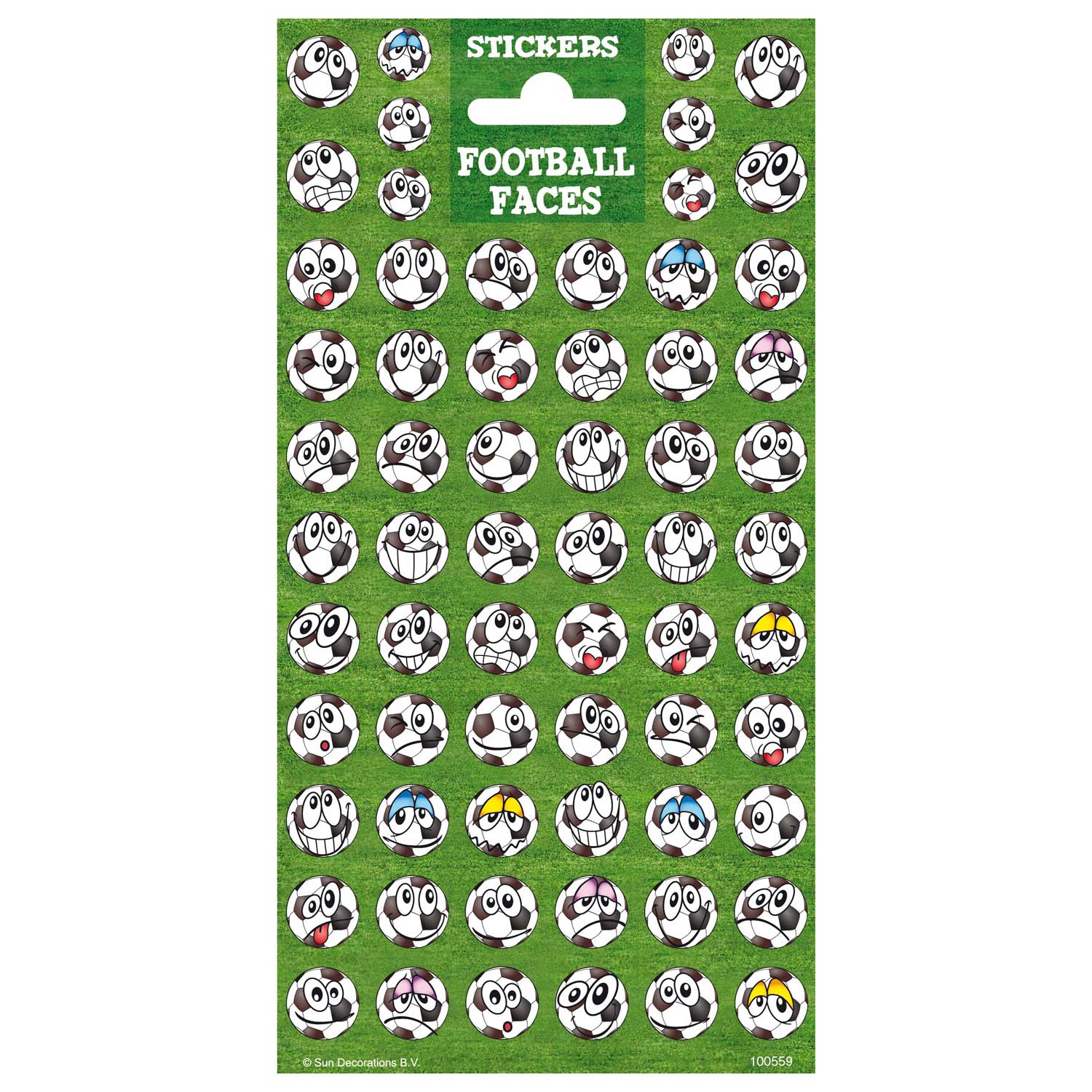 Creative craft group stickervel twinkle - voetbal gezichten