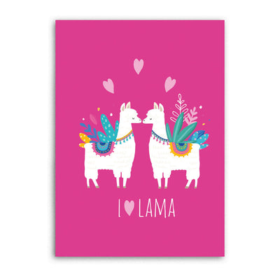Fleecedeken lama