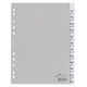 Maand-tabbladen durable 6410 12 tabs 11 gaten grijs