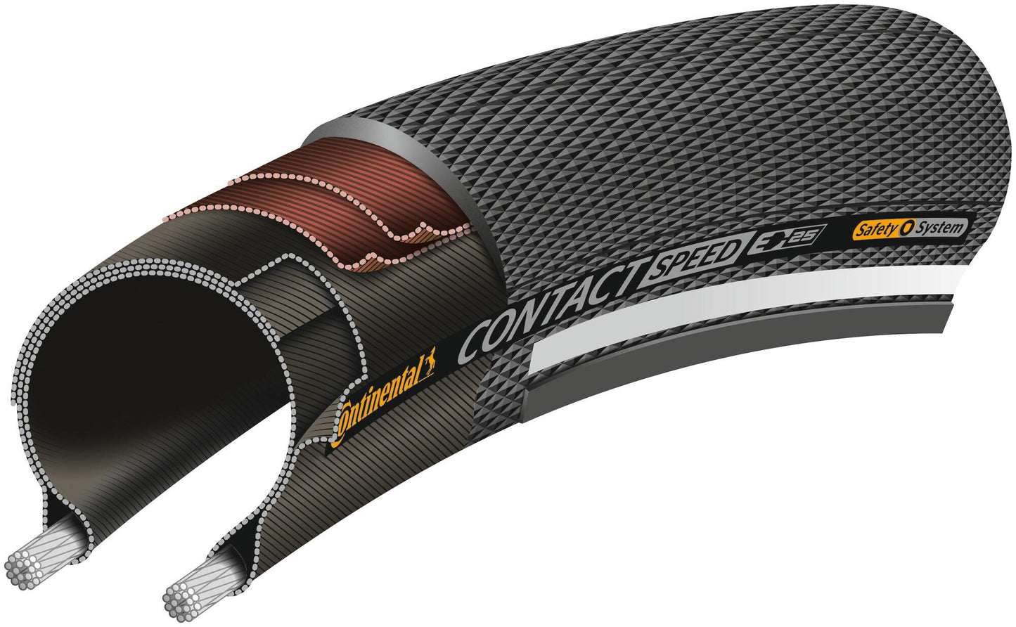 Continental draadband speed 28-406 zwart
