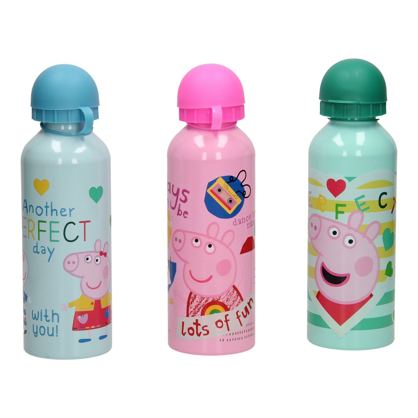 Kids licensing aluminium drinkfles peppa pig