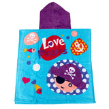 Kids licensing handdoek poncho piraatjes, 60x120cm - afbeelding 3