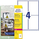 Weerbestendige labels avery 99.1 x 139 mm 80 stuks