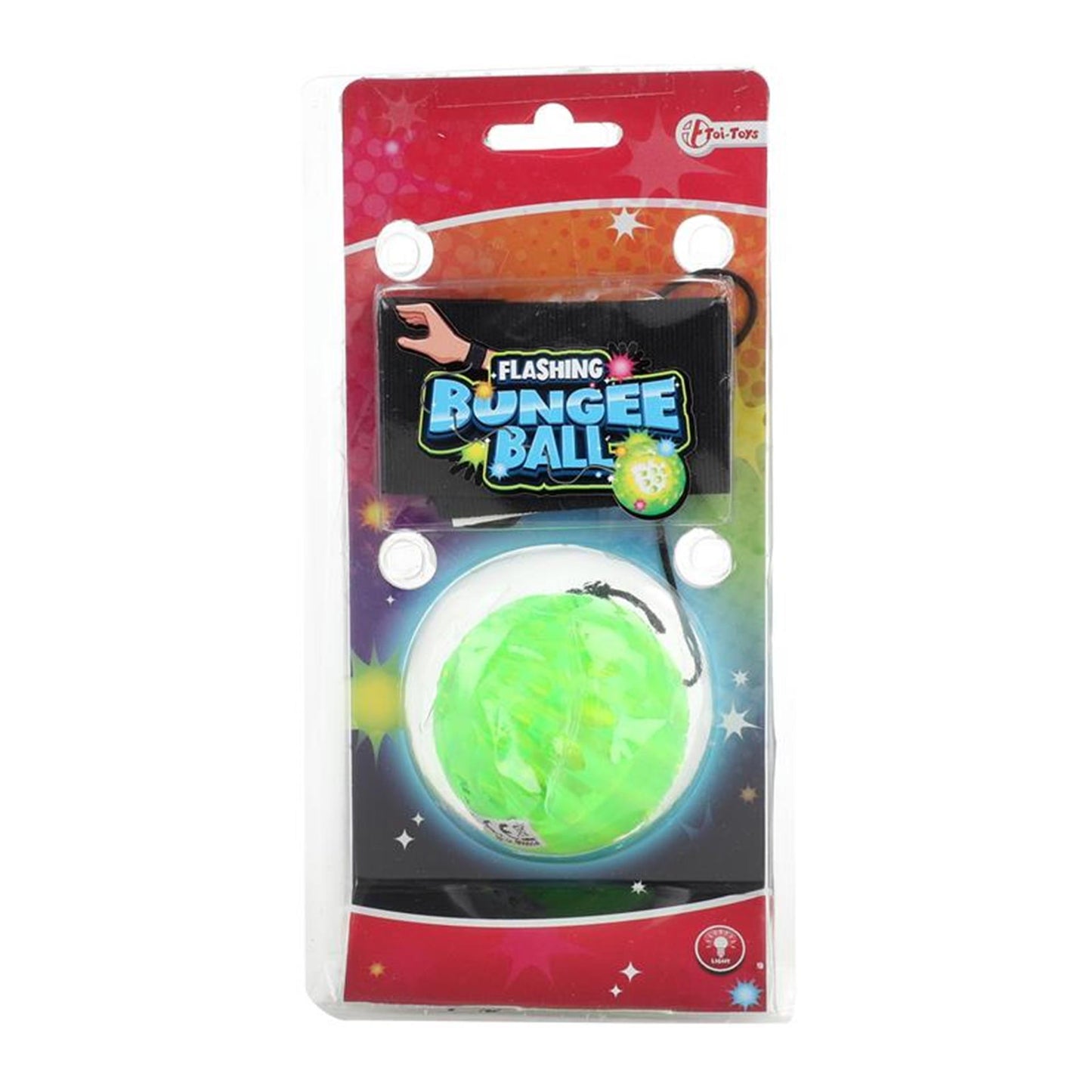 Toi-toys toi toys bungee ball ø5cm met licht +enkelband