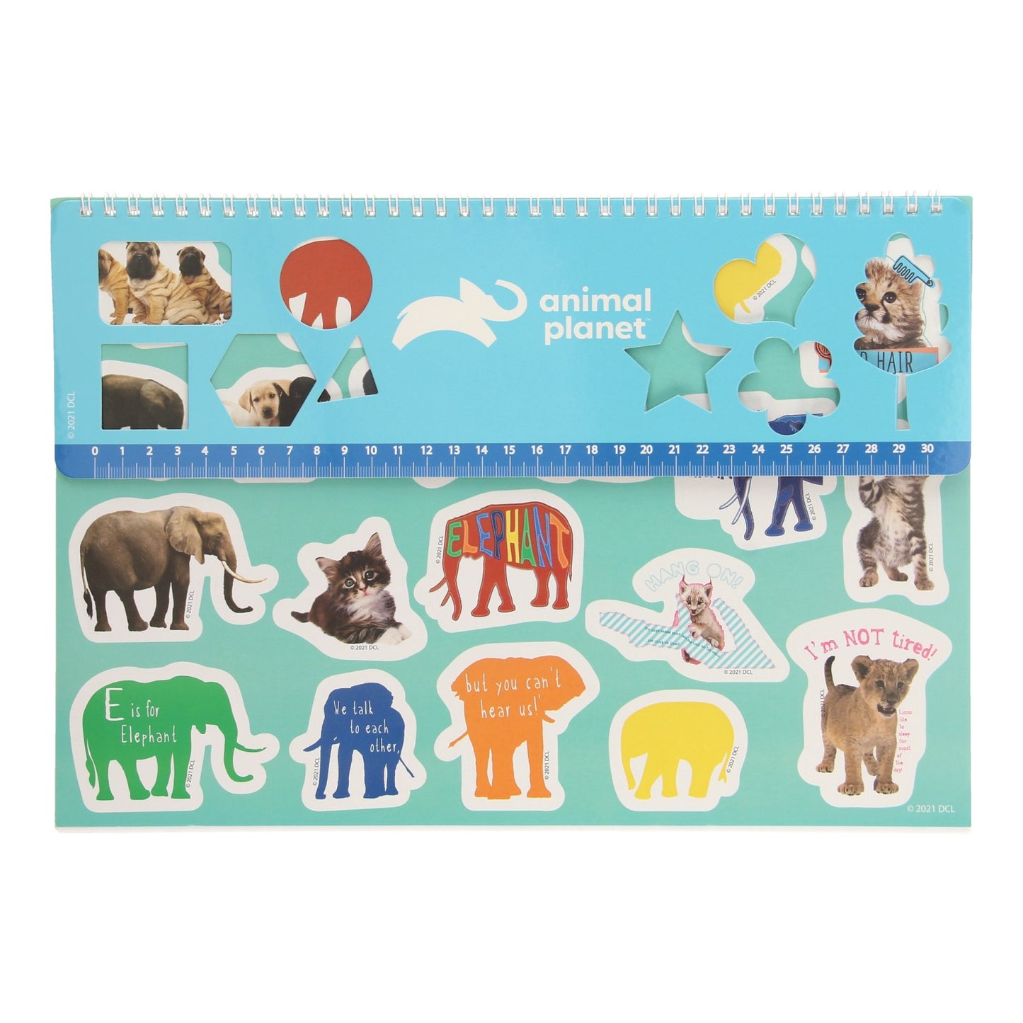 Schetsblok Animal Planet met Stickers