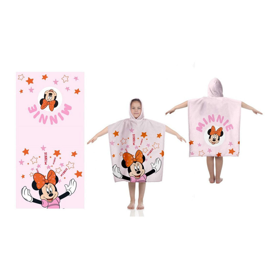 Disney Minnie Mouse Poncho, 60x120cm