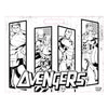 Tekenblok avengers met stickers en 3 krijtjes, 40 vellen