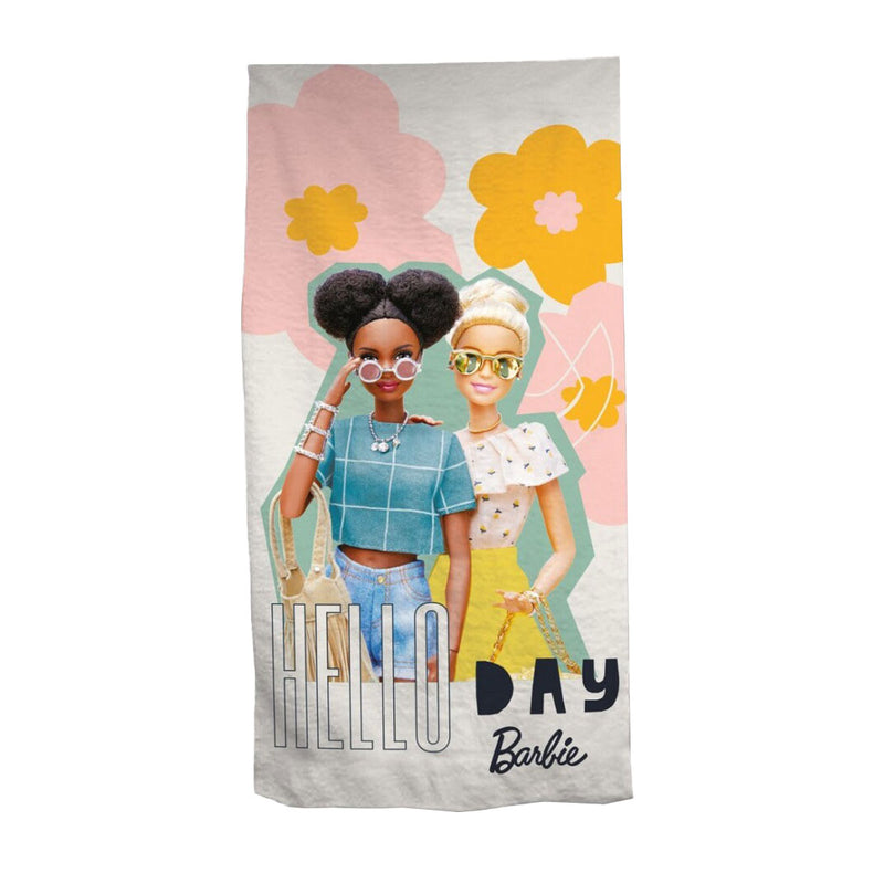 Mattel strandlaken barbie beach, 70x140cm