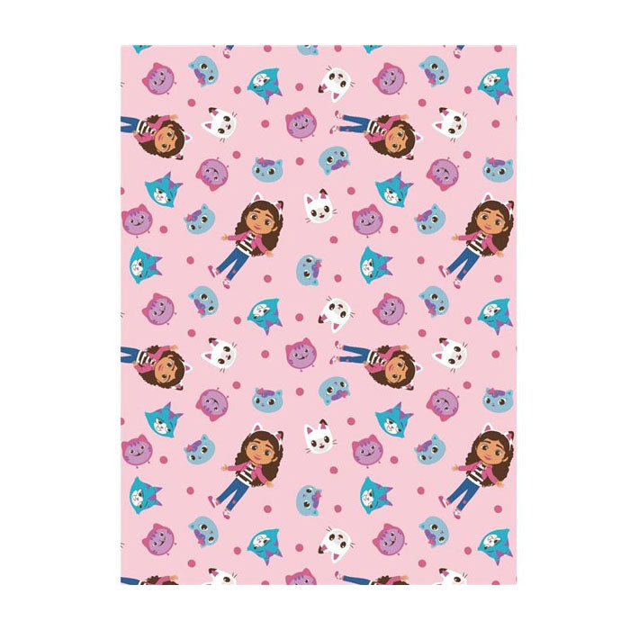 Flanel deken gabby's poppenhuis, 110x1450cm